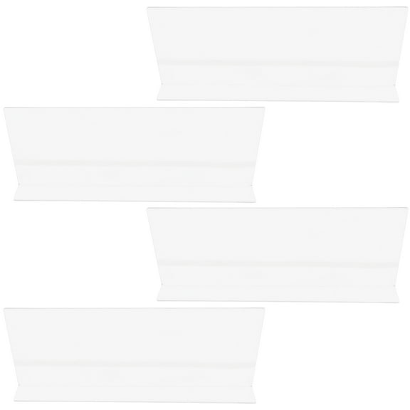 OULII 4Pcs Clear PVC Bathroom Splashing Guard Corner Shape for Washbasin Tub Sink