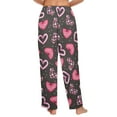 thumbnail image 3 of Ladies Sleeping Pajama Pants - Licorice Hearts - Women's Pajamas - S, 3 of 5