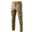 thumbnail image 2 of JXMVOJ Men's Hiking Pants Cargo Quick Dry Water Resistant Elastic Waist with Zip Pockets for Work Running, 2 of 4