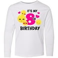 thumbnail image 3 of Inktastic Its My 8th Birthday with Smiling Emoticons Long Sleeve Youth T-Shirt, 3 of 5