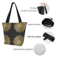 thumbnail image 3 of Bingfone Gold Mandala Women Shoulder Tote Bags Casual Bag Ladies Shopping Handbag, 3 of 6