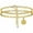 B, variant on Ankle Bracelet for Women Initial Anklet, Double-Layer Cuban Link Gold Plated Anklets Bracelet, Custom Name A-Z Initial,20-27CM Adjustable,Personalized Retro Ankle Bracelet.