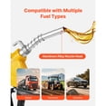 thumbnail image 5 of KFFKFF 3/4-Inch NPT Automatic Fuel Nozzle, Max Flow Rate 11.8 GPM, Auto Shut-Off Gas Pump Nozzle with 3-Speed Trigger Lock & 0.78 in (OD=20 mm) Spout for Gasoline, Diesel, Kerosene, Yellow, 5 of 9