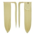 thumbnail image 2 of SHCKE 20"/28" Clip in Ponytail Hair Long Wrap Around Drawstring Ponytail Straight Synthetic Hair Ponytail Clip-in Hairpiece for Women, 2 of 6
