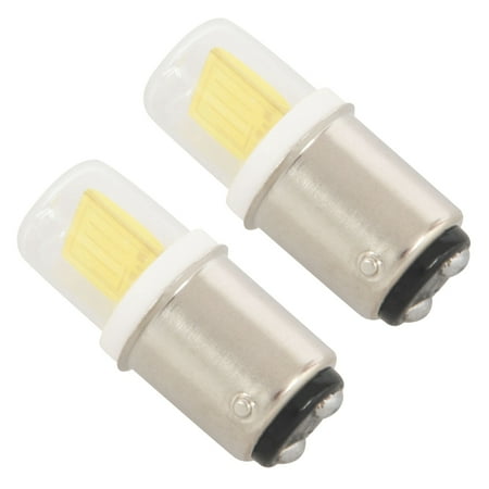 

2X BA15D LED Light Bulb 3W 110V 220V AC Non-Dimming 300 COB 1511 LED Lamp White for Chandelier (Cold White)