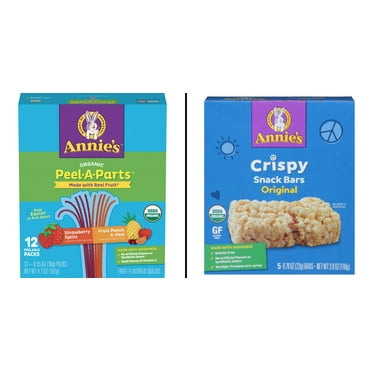 Annie's Organic Peel-A-Parts - Strawberry & Fruit Punch 12 ct & Annie's Organic Original Crispy Bars 5 ct