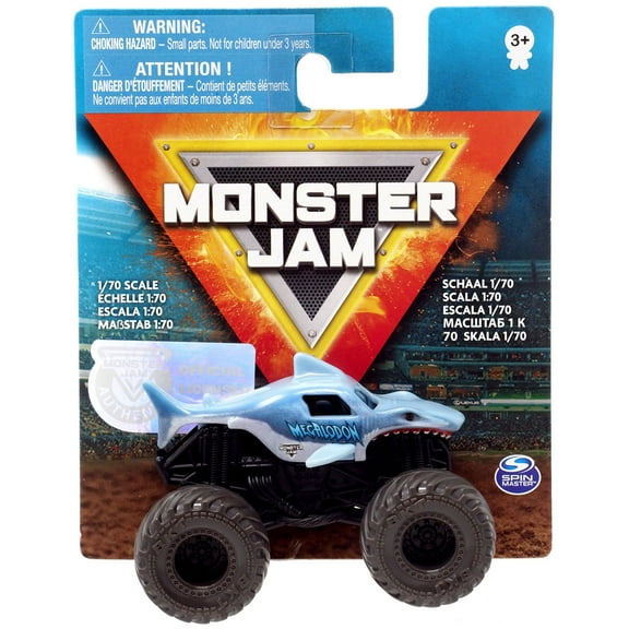 Monster Jam Monster Truck 1:70 Scale Vehicle - Megalodon (3 Inches)