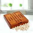 thumbnail image 6 of BESTSKY 2026 New Marble Solitaire Board Games,Wood Brown for Home,Travel,Family,Party,Leisure,Gift, 6 of 7