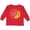 Red, variant on Inktastic My Nana Loves Me with Sunflower Wreath Boys or Girls Long Sleeve Toddler T-Shirt