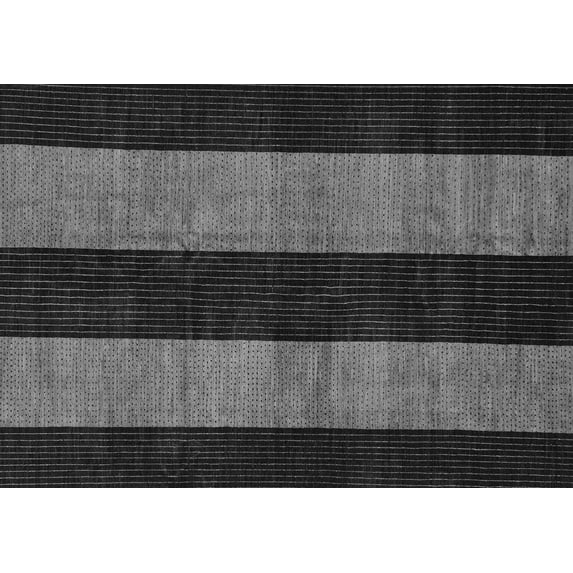 Ahgly Company Indoor Rectangle Abstract Gray Modern Area Rugs, 7' x 9'