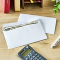 Pen+Gear #6 Privacy Tint Gummed Envelopes, White, 3.63" x 6.5", 100 Count
