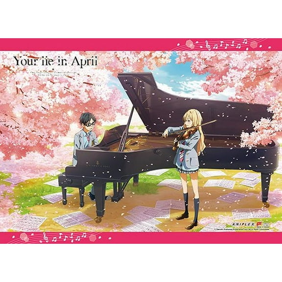 Great Eastern Entertainment Your Your Lie in April Wall-Decor-Stickers, One Size, Multicolor