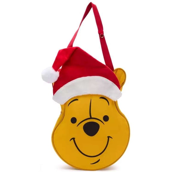 Disney 2020 Holiday Winnie the Pooh Big Face Canvas Tote