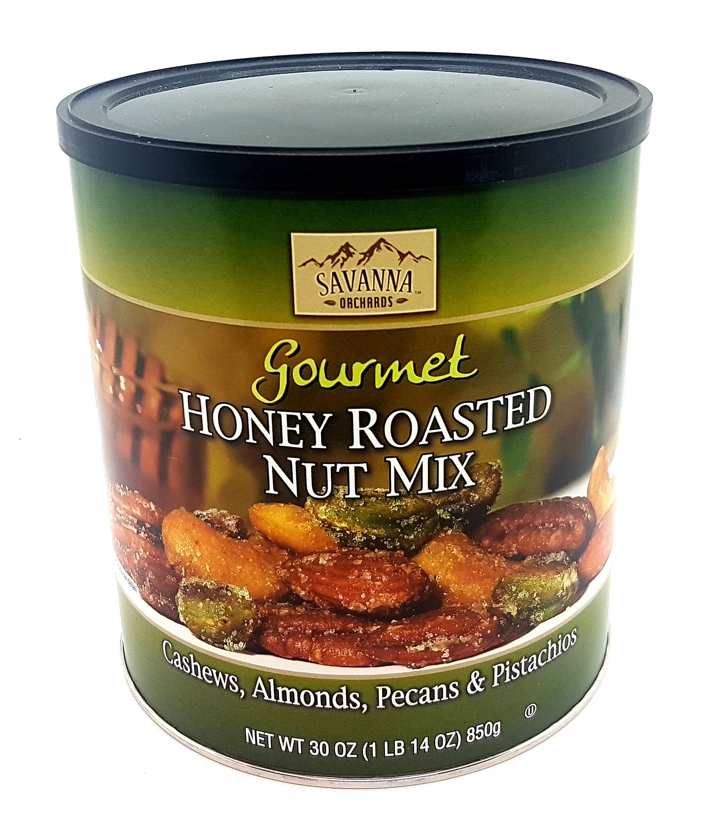 Savanna Orchards Gourmet Honey Roasted Nut Mix 30 Oz. (Pack of 2) 