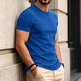 thumbnail image 4 of Dresfit Men's Shirts Short Sleeve Crew Neck Athletic Shirts Summer 2026 Breathable Workout T Shirts Muscle Fit Big and Tall Quick Dry Basic Tees M, 4 of 6