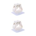 thumbnail image 3 of Injueey Soporte para fregona Autoadhesivo Precioso soporte sin perforaciones Estante de baño Beige Beige 2Conjunto, 3 of 6