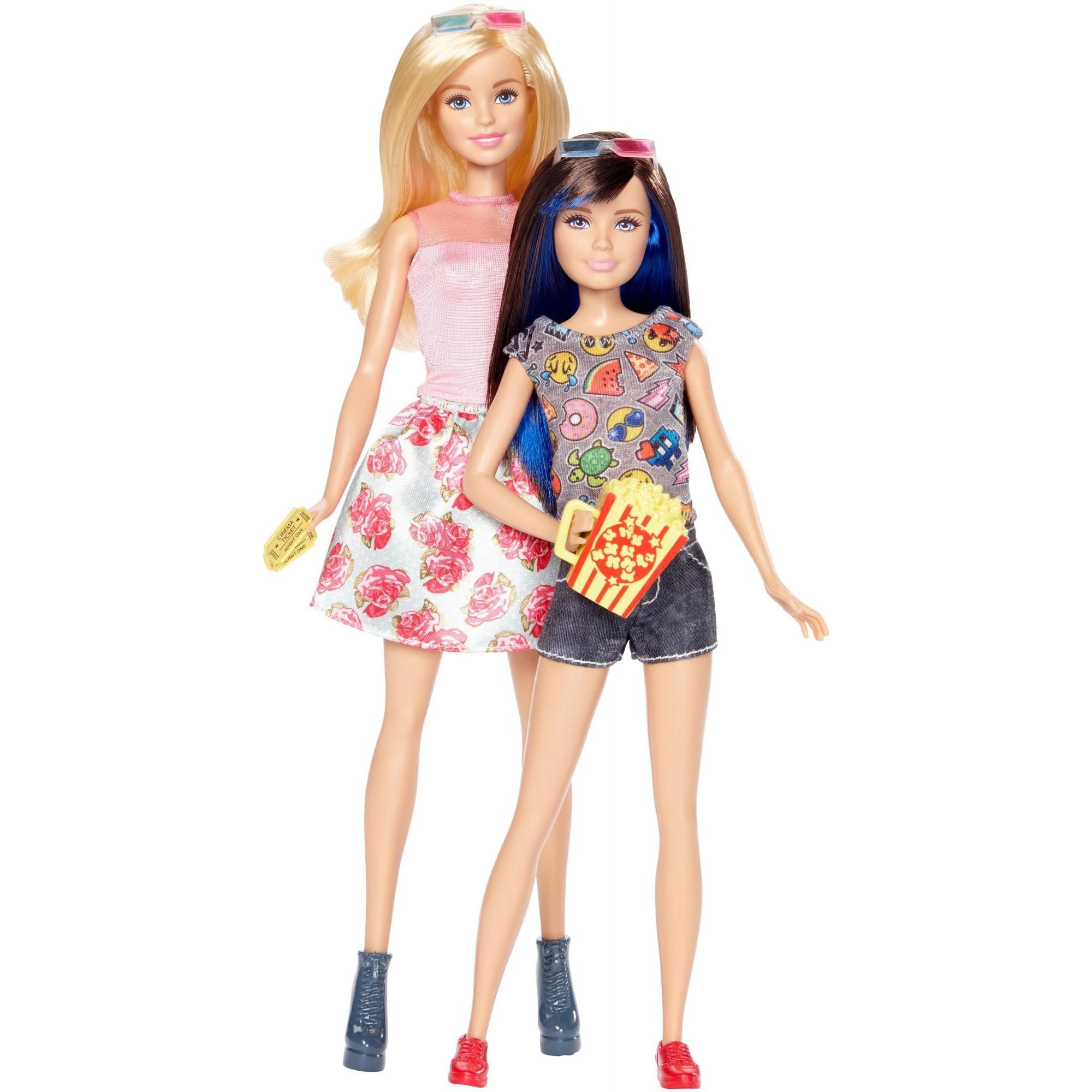 Barbie Sisters 3d Movie Themed Barbie And Skipper Dolls 2 Pack