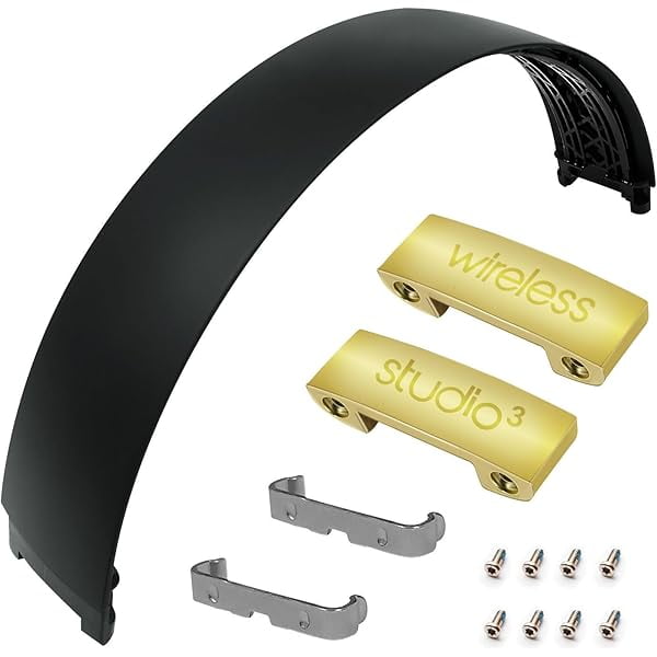 wonima11 Studio 3.0 Wireless Top Headband and Hinge Replacement Parts Accessories Studio 3 A1914 Headband Repair Kit,Compatible with Studio 2.0/Studio 3.0 Wireless (Black)