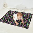 thumbnail image 2 of Black Colorful Dinosaurs Pattern Blanket,Comfortable Soft Flannel Throw Blanket,All Season,Warm Lightweight Blankets for Sofa Bed Couch Living Room Chair,30"x40", 2 of 4
