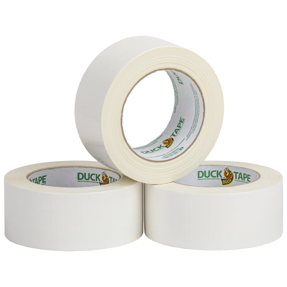 Color Duck Tape Brand Duct Tape, White, 1.88 in. x 30 yd., 3 pack