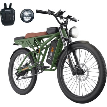 Freego Electric Bike for Adults, 750W/48V/20Ah, F4 Electric City Bike 24 x 2.4 MTB Tires Ebike Electric Bicycles Removable Battery, 28MPH & 40 Miles, 7-Speed