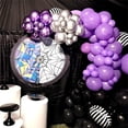 thumbnail image 6 of Purple and Black Party Balloons Set - 35 Pieces, 12 Inch Dark and Light Purple Balloons with Metallic Purple Confetti - Perfect for Girls' Birthday, Weddings, and Festive Occasions, 6 of 7