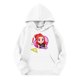 thumbnail image 4 of Moonsky Sudadera con capucha y cordón HUNTRX, estampado de grupo de chicas coreanas, jersey corto, suave y cómodo, top de manga larga para primavera y otoño. Blanco 110, 4 of 4