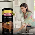 thumbnail image 5 of Weiman Furniture Cleaning Wipes, Household, Wood, Disposable, 30 count, 5 of 6