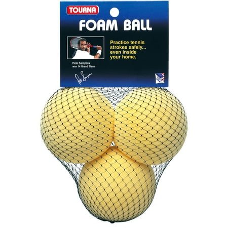 Tourna Foam Tennis Balls, 3-Pack