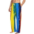 thumbnail image 2 of Balery Men'S Rainbow Colored Pants,Sleepwear Pants,Pajama Pants,Pj Bottoms Drawstring And Pockets-Large, 2 of 9