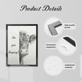 thumbnail image 6 of WFSposter Black and White Framed Canvas Print Bathroom Decor Wall Art Highland Cow Bathroom Wall Art,12x16In, 6 of 7