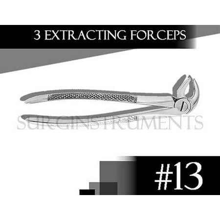 3 Pedo Extracting Forceps Dental Surgical Instruments 13
