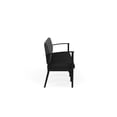 thumbnail image 2 of Amherst Steel Reception Waiting 4-Seat Chair / Black Steel / Dark Gray / Black, 2 of 3