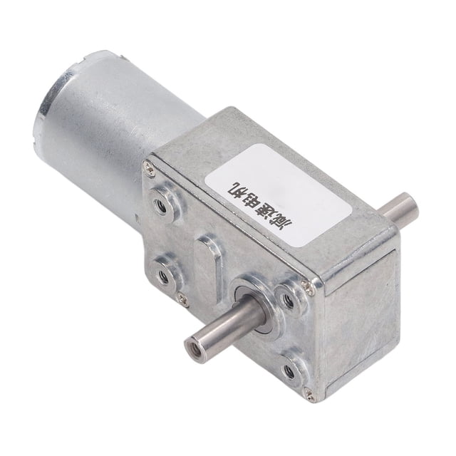 Motor de Engranaje Helicoidal, Diseño de Doble Eje, Autoblocante de Motor Reversible de 12 V, Carcasa de Aleacio de Zinc, paracinas etiquetadoras, Cortinas Con Control