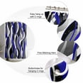 thumbnail image 6 of Shower Curtain Purple Black Lines Bathroom Curtains with Hooks, Waterproof Fabric Modern Abstract Stripes Bath Shower Curtains Set for Bathroom Bathtubs Decor 72x72 Inch, 6 of 8