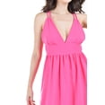 thumbnail image 4 of Maxi vestido doble tirante Roman Fashion /Juvenil, 14059 (Fiusha) fucsia G, 4 of 5