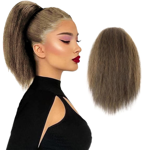 Women's Hair Ponytail Curly Wig with Rope Net for Hairstyles