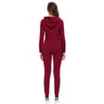 thumbnail image 3 of MintLimit Women's Tracksuits Set Two Piece Solid Casual Ripped Long Sleeve Pullover Hooded Shirt and Jogging Pants with Pockets Sports Sweatsuits, 3 of 5