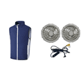 thumbnail image 1 of Ropa Verano Aire Acondicionado para Hombres Mujeres Chaleco Enfriador (Oscuro 2XL) Azul, 1 of 7