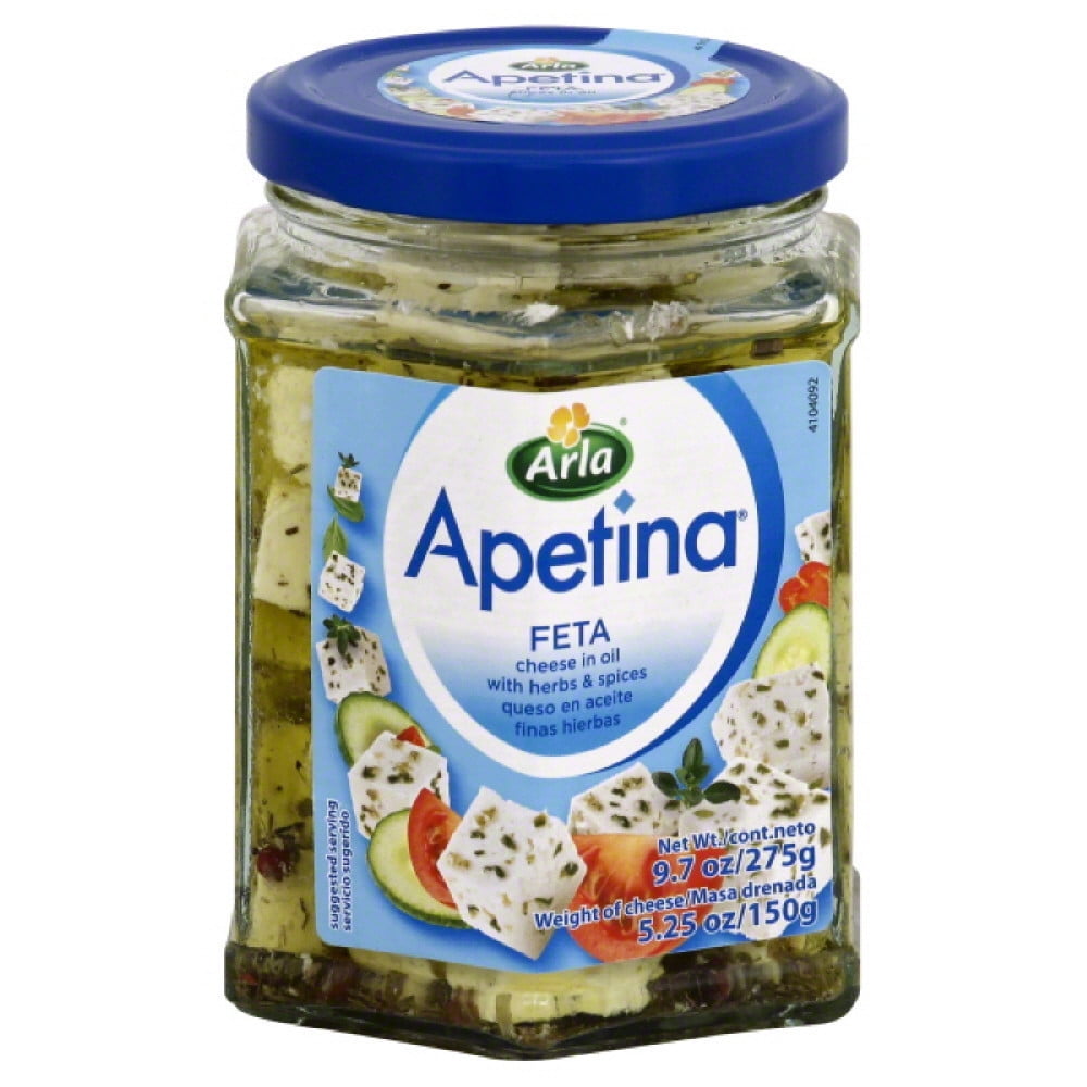 Danish Feta In Oil and Spices (Apetina) 9.7 oz (275g) by