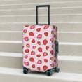 thumbnail image 6 of Gukieu Hand Drawn Strawberry Print Suitcase Protective Cover, Elastic Zipper Buckle Suitcase Protective Cover, Suitable for Travel, Business Trip-Small, 6 of 7