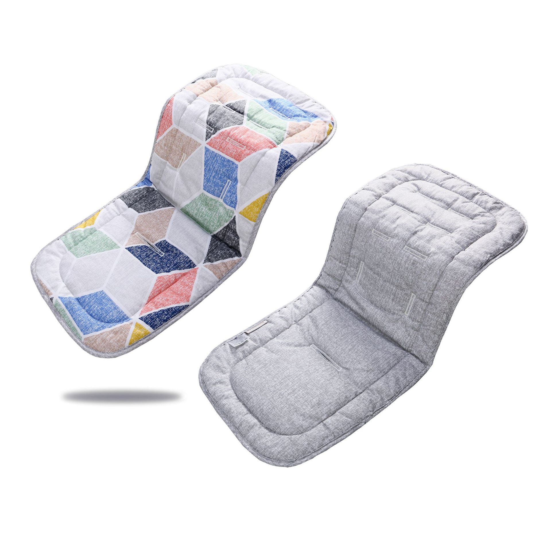 White 100% Cotton Padded Cushion Universal Baby Stroller Seat Liner Infant Car Seat Cushion 