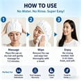 thumbnail image 7 of No-Rinse Shampoo Cap 1 Pack, Waterless Hair Wash Cap for Bedridden Patients, Post-Surgery Recovery, Maternity Care, Elderly Bathing, Microwavable Heatable Cleansing Cap with Adjustable Fit, 7 of 7