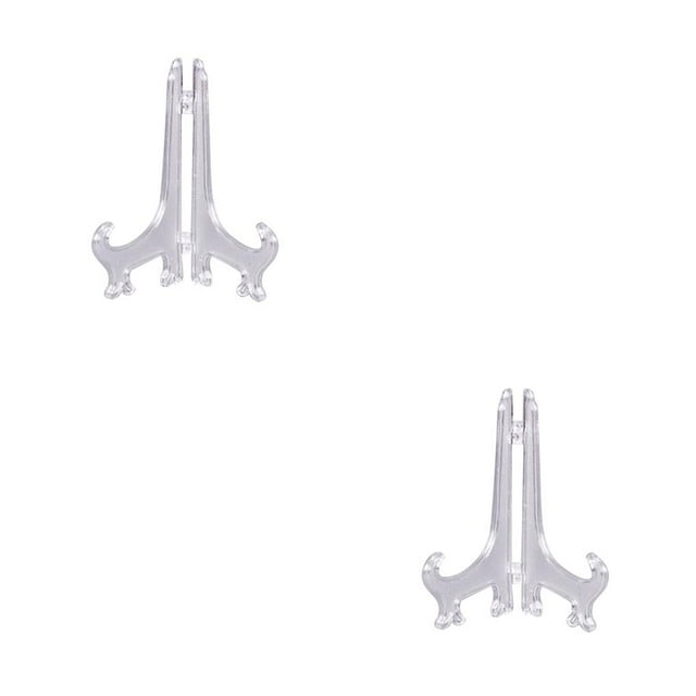jesticaly Pack of 10 Display Stands Holder Tabletop Artwork Rack Bracket Painting Frame Shelf Home Decors Pedestal Wedding 5inch 2Set