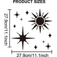 thumbnail image 3 of 1Pc Sun Star Stencil Starburst Stencil Sun Drawing Painting Stencils with Paint Brush Celestial Stencil, 3 of 9
