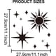 thumbnail image 2 of Plantilla de estrella solar - Plantillas para pintar estrellas solares de 30 x 30 cm - Kit de manualidades de arte cósmico moderno, 2 of 9