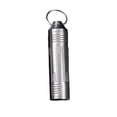 thumbnail image 1 of Small Portable Titanium alloy Pill Box Keychain, Waterproof Metal Pill Bottle for Outdoor Camping, 1 of 5