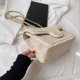 thumbnail image 2 of Bolso Tejido Paja Con Perlas para Mujer Playa Informal Cuadrado Correa Cadena Elegante (S), 2 of 8