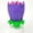Purple, variant on Happy Birthday Candles — Cake Candles | Safe to Use (No Sparklers or Fireworks) | Party Decoration & Gift | 14 Candles | with Music (red)