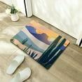 thumbnail image 5 of Creowell Cactus Mountains Sunset Bath Rug Fast Absorption Home Decor 24x16in, 5 of 5
